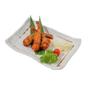 T324 Ba Rọi Cuộn Tôm Sốt Teriyaki